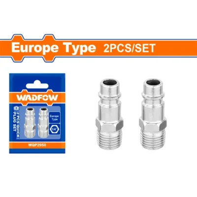 WADFOW WQP2950 2Pcs 1/4" ركور نبريج هوا ميلة قلووز Quick Plug Set