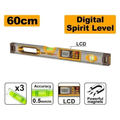INGCO HSL98060D 60cm زئبق مغناطيسي بشاشة ديجيتال  MAGNETIC DIGITAL LEVEL W/COLOUR LCD DISPLAY 60CM